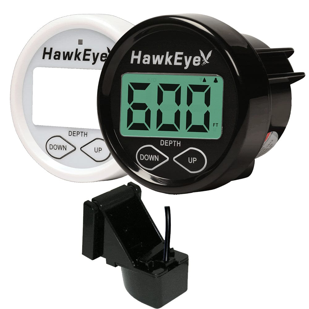 HawkEye HawkEye DepthTrax 2BX In-Dash Digital Depth & Temp Gauge - Transom Mount - 600' Marine Navigation & Instruments