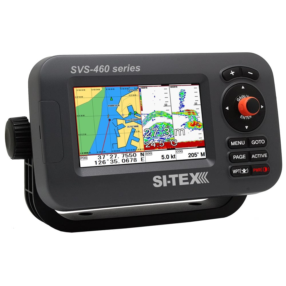 SI-TEX SI-TEX SVS-460CE Chartplotter - 4.3" Color Screen w/External GPS & Navionics+ Flexible Coverage Marine Navigation & Instruments