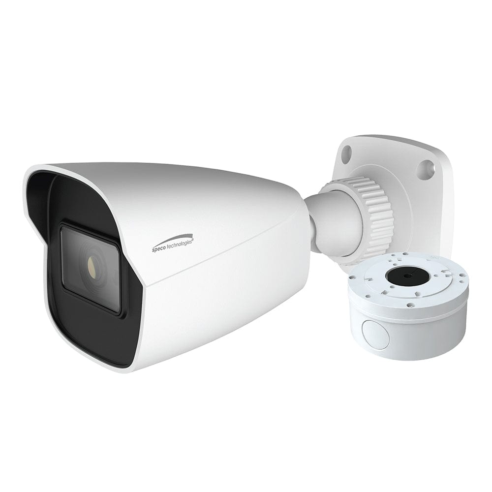 Speco Tech Speco 4MP H.265 AI Bullet Camera 2.8mm Lens - White Housing w/Included Junction Box (Power Over Ethernet) Marine Navigation & Instruments