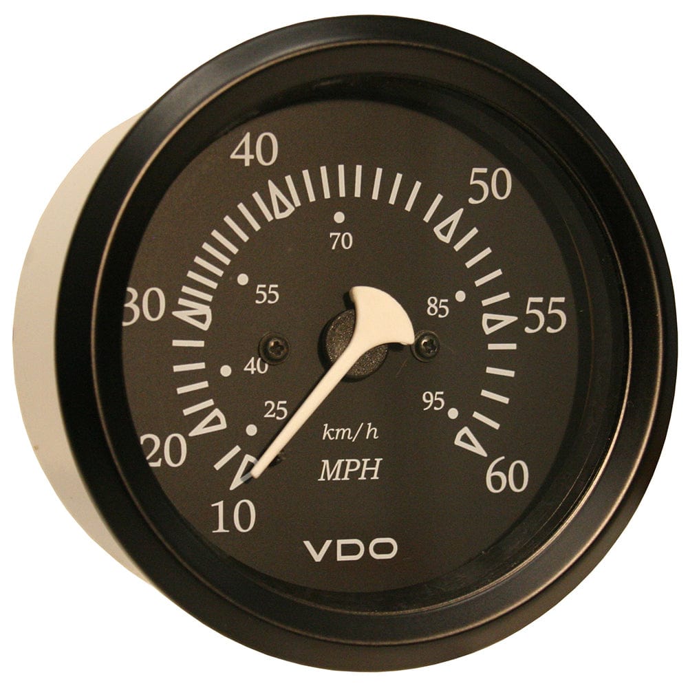 VDO VDO Cockpit Marine 85mm (3-3/8") 60 MPH Pitot Speedometer - Black Dial/Bezel Marine Navigation & Instruments