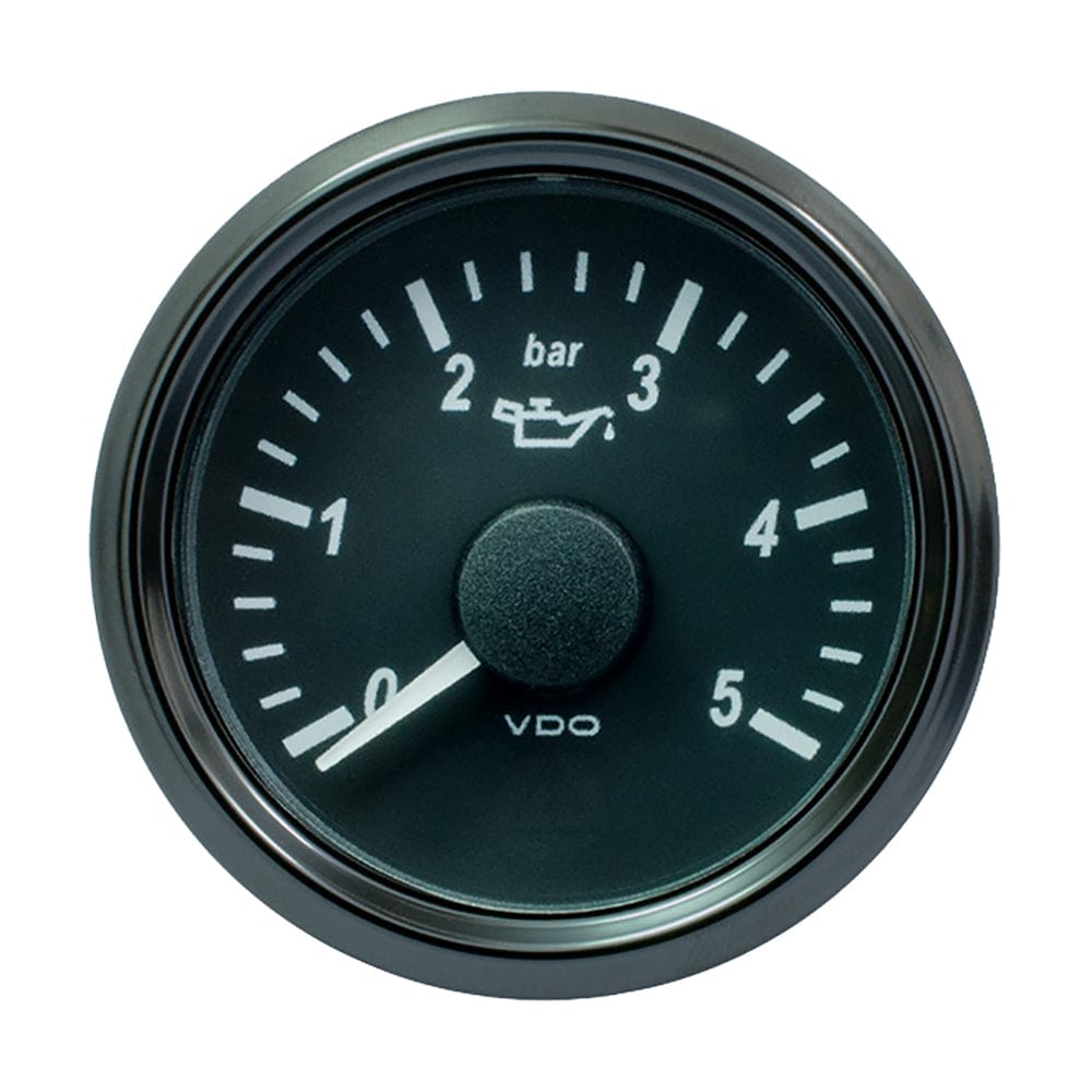 VDO VDO SingleViu 52mm (2-1/16") Oil Pressure Gauge - 5 Bar - 0-180 Ohm Marine Navigation & Instruments