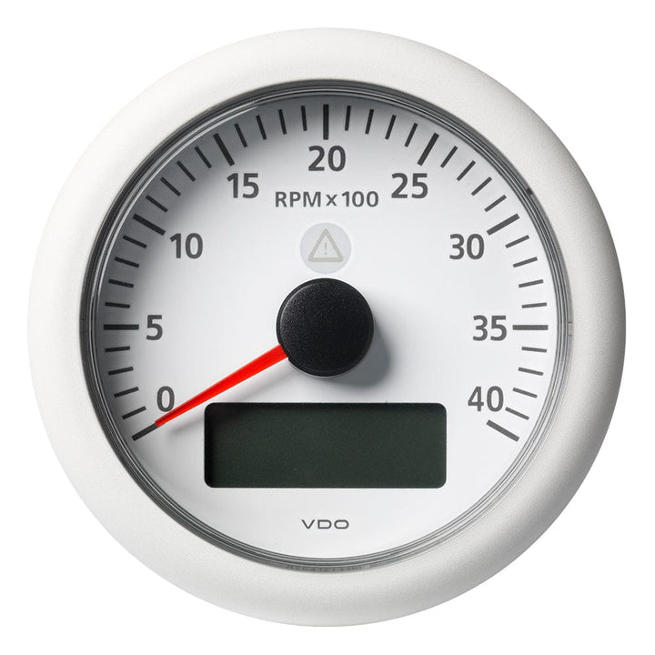 Veratron Veratron 3-3/8" (85MM) ViewLine Tachometer w/Multi-Function Display - 0 to 4000 RPM - White Dial & Bezel Marine Navigation & Instruments