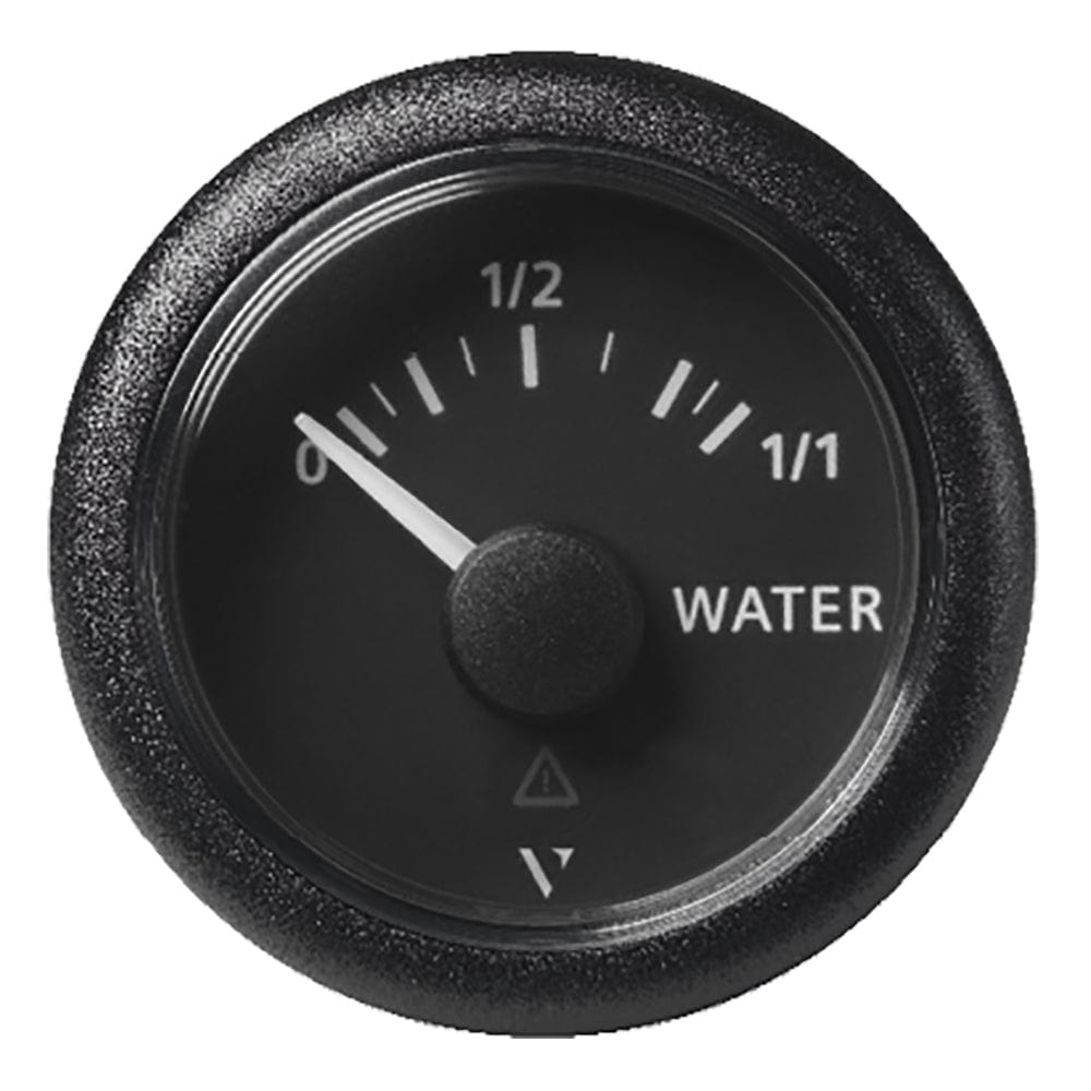 Veratron Veratron 52MM (2-1/16") ViewLine Fresh Water Resistive - 3 to180 OHM - Black Dial & Round Bezel Marine Navigation & Instruments