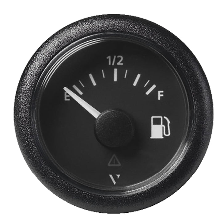 Veratron Veratron 52MM (2-1/16") ViewLine Fuel Level Gauge Empty/Full - 240-33.5 OHM - Black Dial & Round Bezel Marine Navigation & Instruments