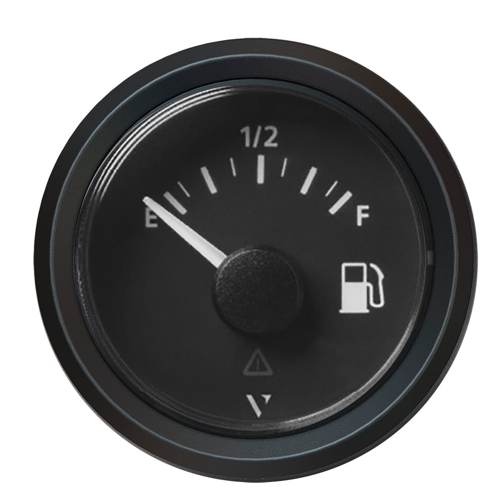 Veratron Veratron 52MM (2-1/16") ViewLine Fuel Level Gauge Empty/Full - 240 to 33.5 OHM - Black Dial & Triangular Bezel Marine Navigation & Instruments