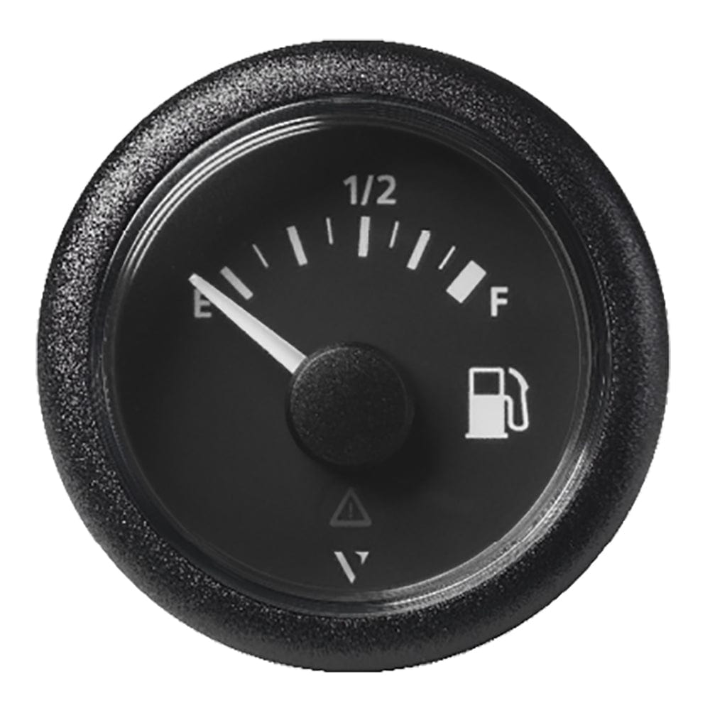 Veratron Veratron 52MM (2-1/16") ViewLine Fuel Level Gauge Empty-Full - 90-4 OHM - Black Dial & Round Bezel Marine Navigation & Instruments