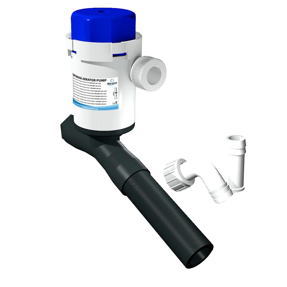 Albin Pump Marine Albin Pump Cartridge Aerator Pump - 500 GPS - 12V - Angled Marine Plumbing & Ventilation