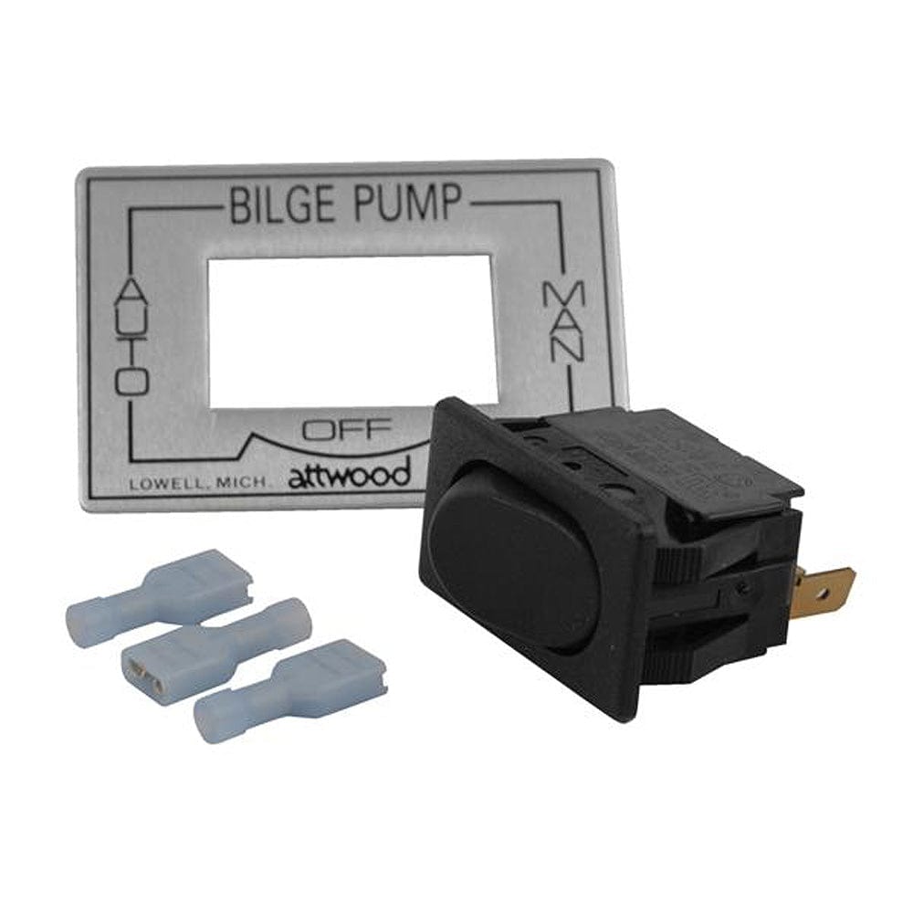 Attwood Marine Attwood 3-Way Auto/Off/Manual Bilge Pump Switch Marine Plumbing & Ventilation