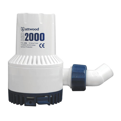 Attwood Marine Attwood Heavy-Duty Bilge Pump 2000 Series - 12V - 2000 GPH Marine Plumbing & Ventilation