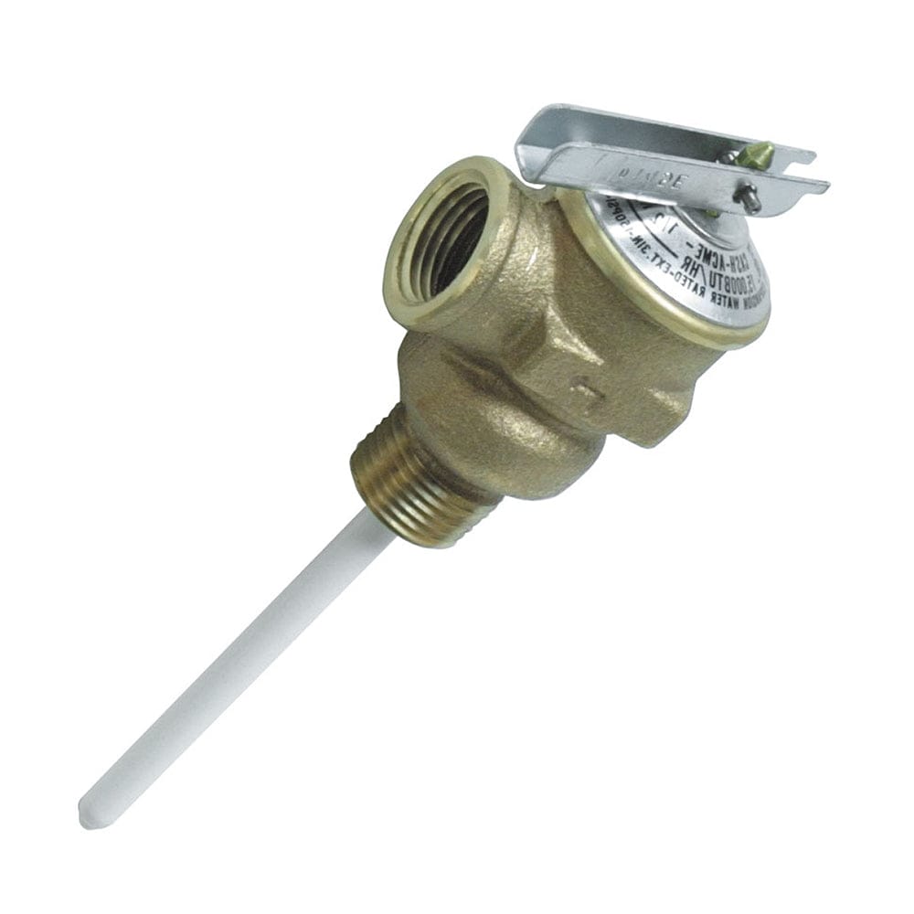 Camco Camco Temperature & Pressure Relief Valve - 1/2" Valve w/4" Probe Marine Plumbing & Ventilation