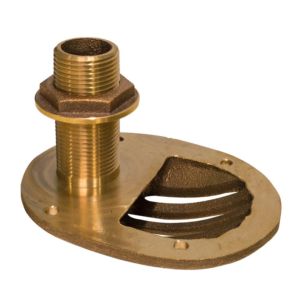 GROCO GROCO 1-1/2" Bronze Combo Scoop Thru-Hull w/Nut Marine Plumbing & Ventilation