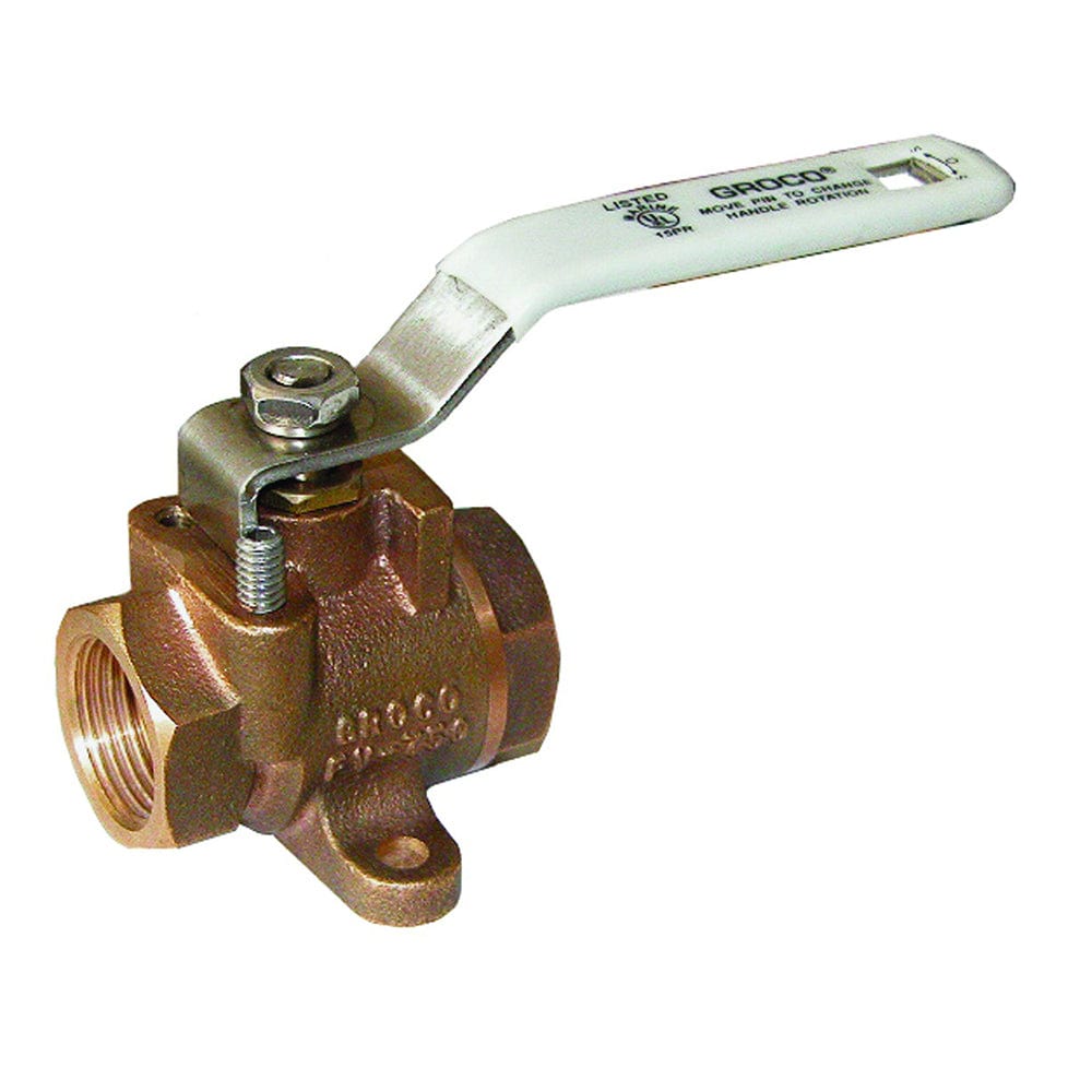 GROCO GROCO 1/4" NPT Bronze Inline Fuel Valve Marine Plumbing & Ventilation