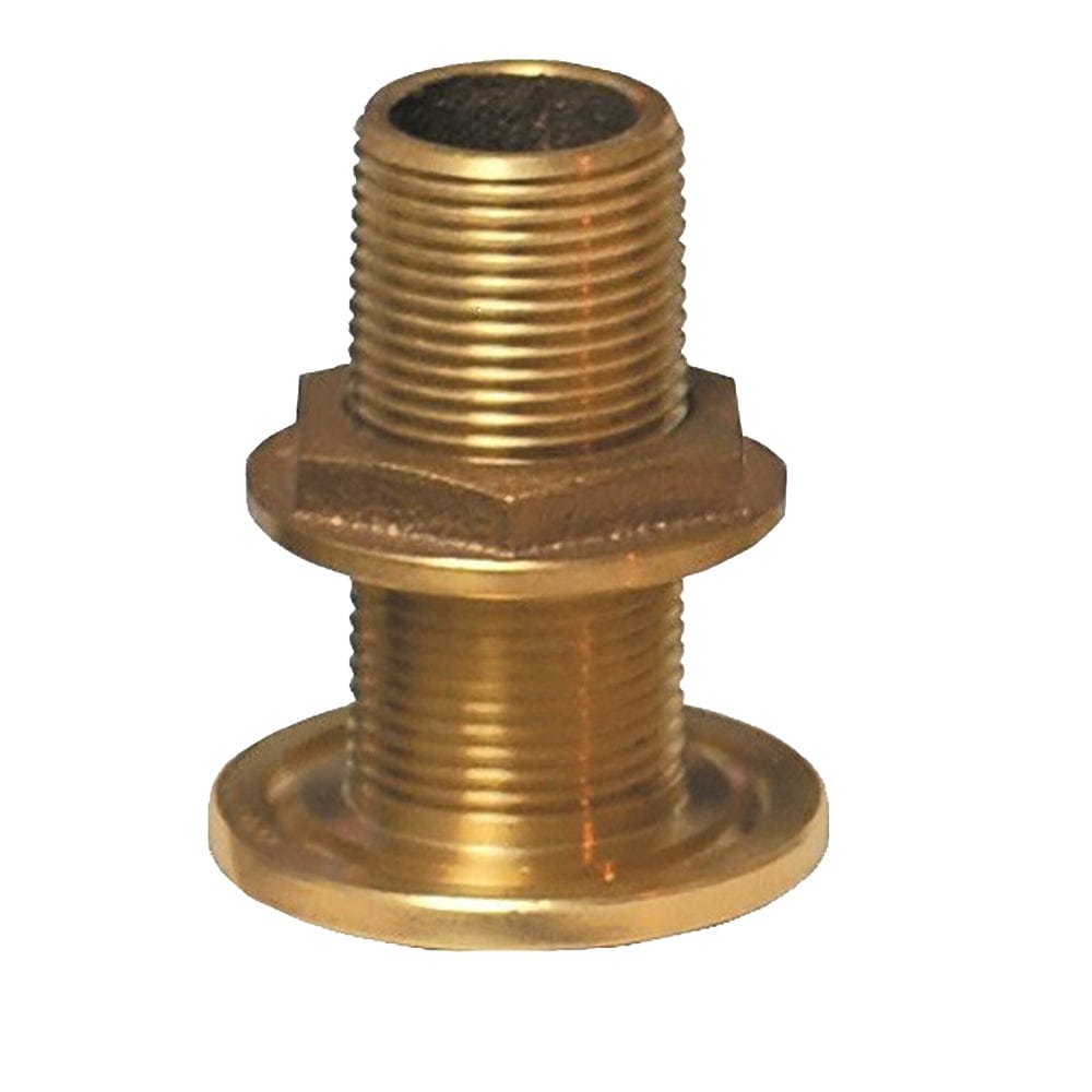 GROCO GROCO 1" NPS NPT Combo Bronze Thru-Hull Fitting w/Nut Marine Plumbing & Ventilation