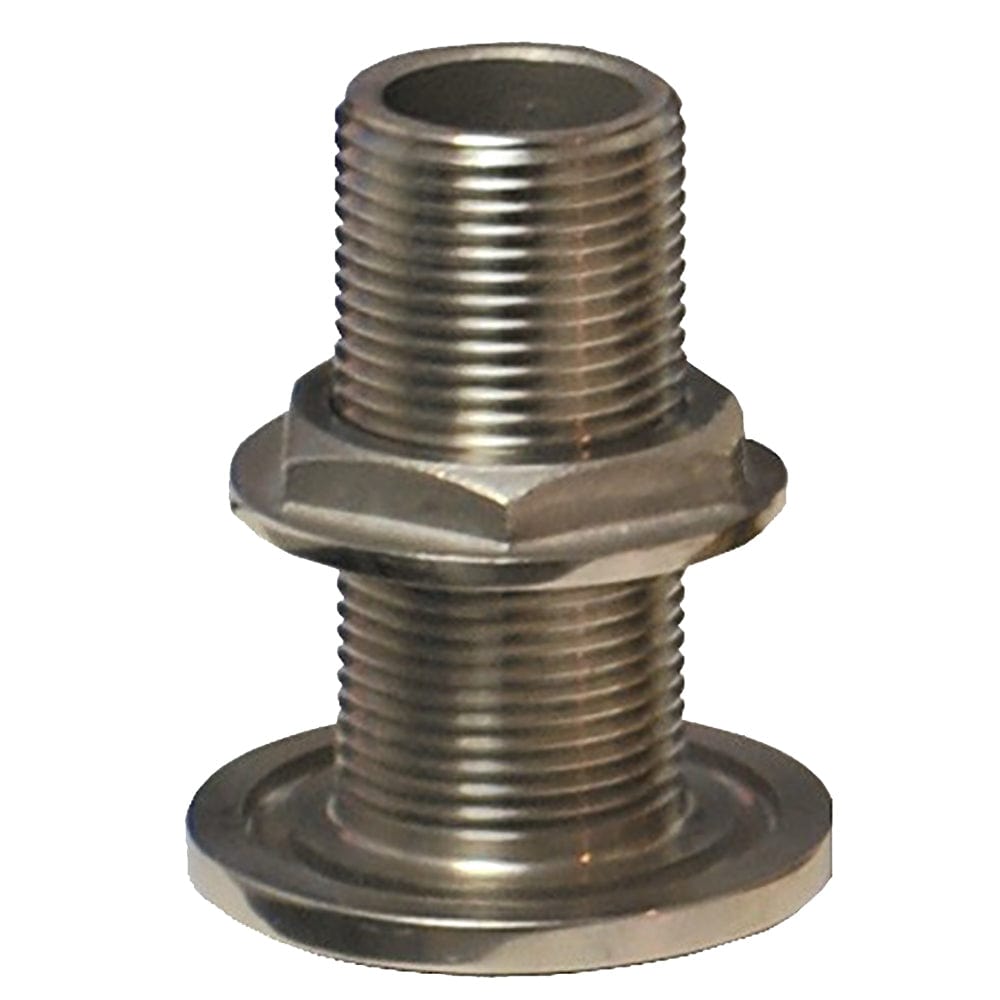 GROCO GROCO 1" NPS NPT Combo Stainless Steel Thru-Hull Fitting w/Nut Marine Plumbing & Ventilation