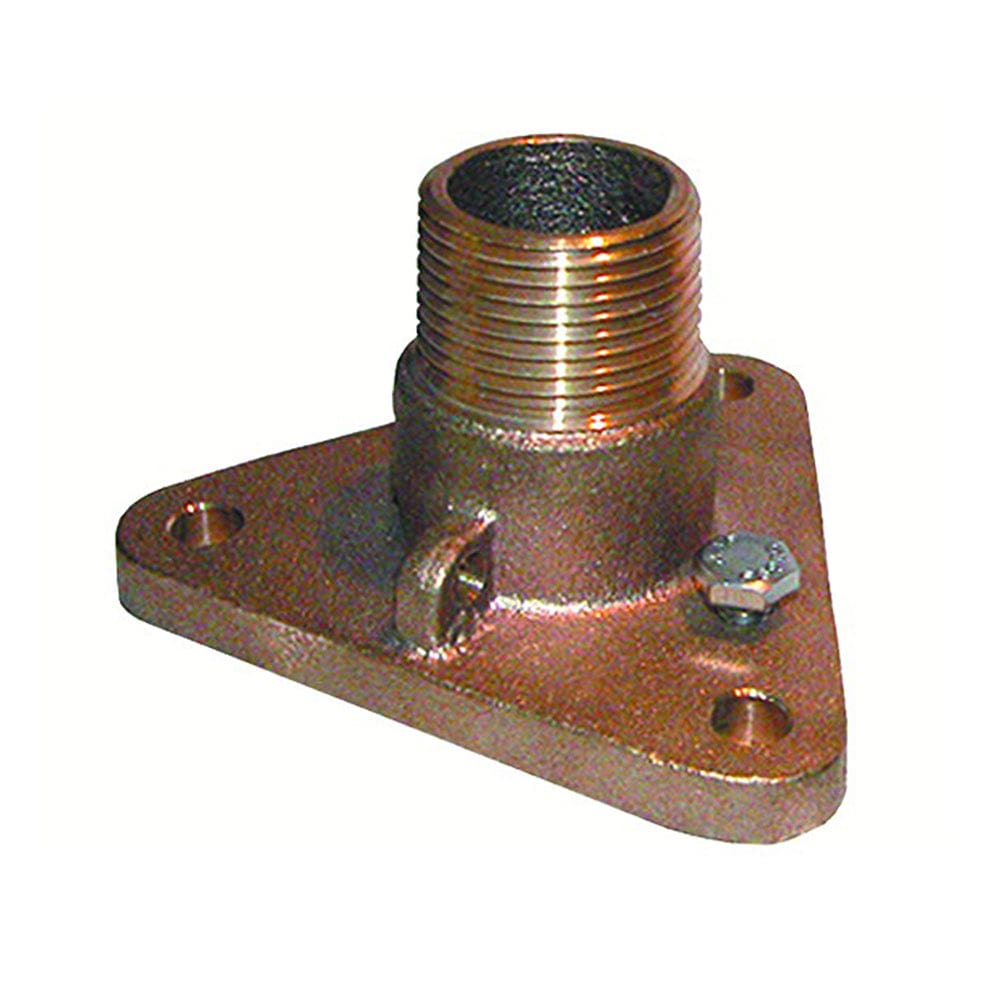 GROCO GROCO 3/4" Bronze NPS to NPT Flange Adapter Marine Plumbing & Ventilation