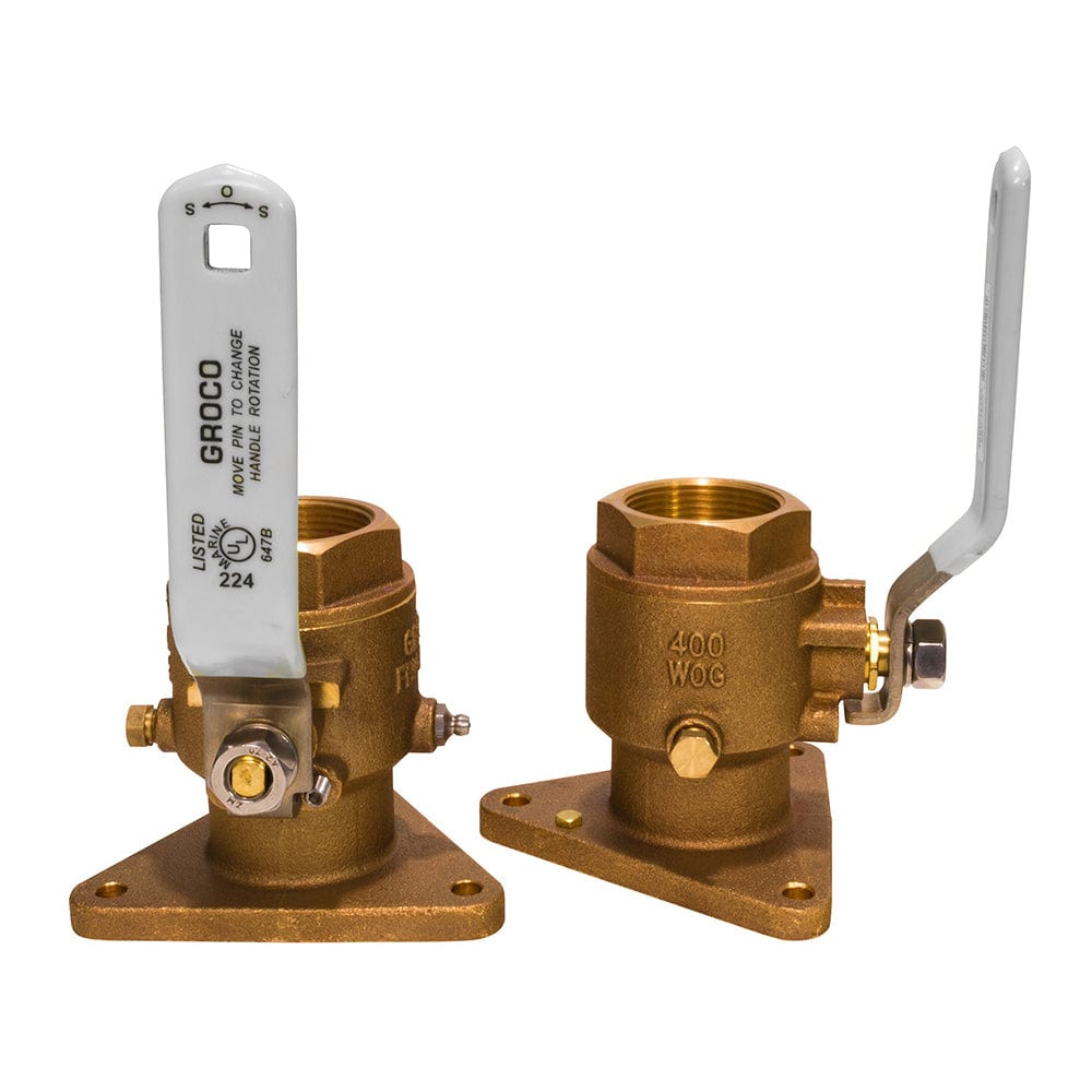 GROCO GROCO 3/4" Bronze Tri-Flanged Ball Valve/Seacock Marine Plumbing & Ventilation