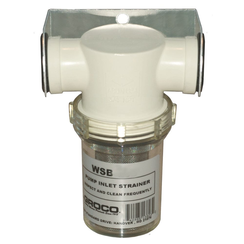 GROCO GROCO 3/4" Fresh Water Strainer w/Plastic Basket Marine Plumbing & Ventilation