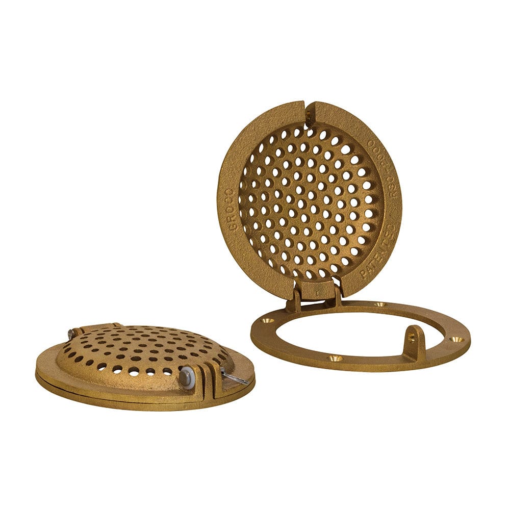 GROCO GROCO Bronze Round Hull Strainer w/Access Door f/Up To 2" Thru-Hull Marine Plumbing & Ventilation