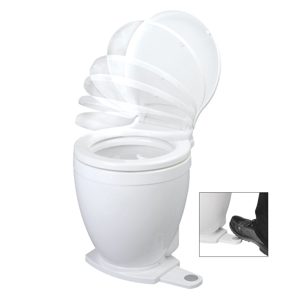 Jabsco Jabsco Lite Flush Electric 12V Toilet w/Footswitch Marine Plumbing & Ventilation