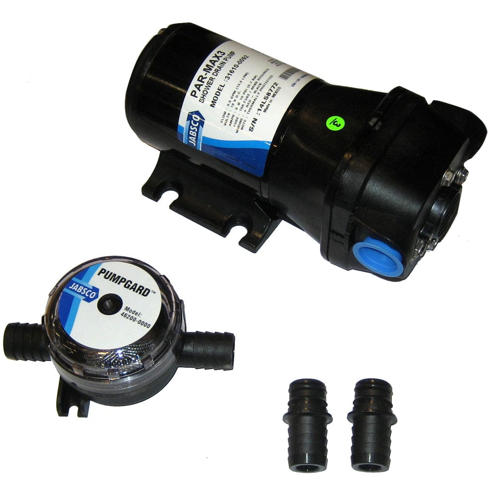 Jabsco Jabsco PAR-Max 3 Shower Drain Pump 12V 3.5 GPM Marine Plumbing & Ventilation
