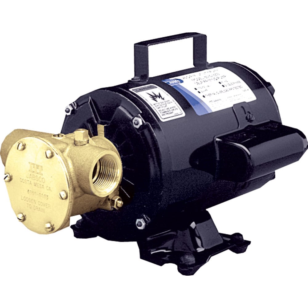 Jabsco Jabsco Utility Pump w/Open Drip Proof Motor - 115V Marine Plumbing & Ventilation
