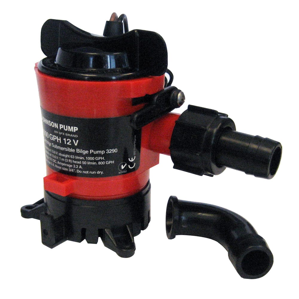 Johnson Pump Johnson Pump 1000 GPH Bilge Pump 3/4" 12V Dura Ports Marine Plumbing & Ventilation