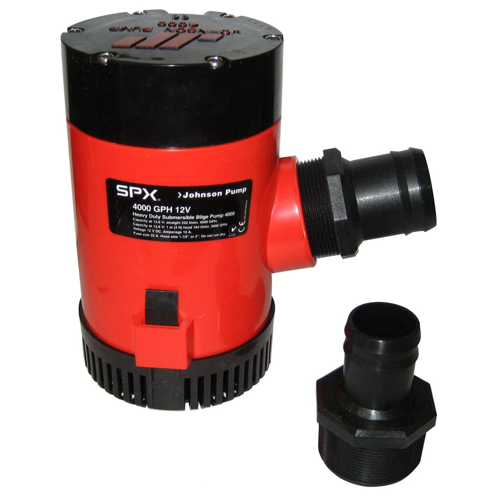 Johnson Pump Johnson Pump 4000 GPH Bilge Pump 1-1/2" Discharge Port 12V Marine Plumbing & Ventilation