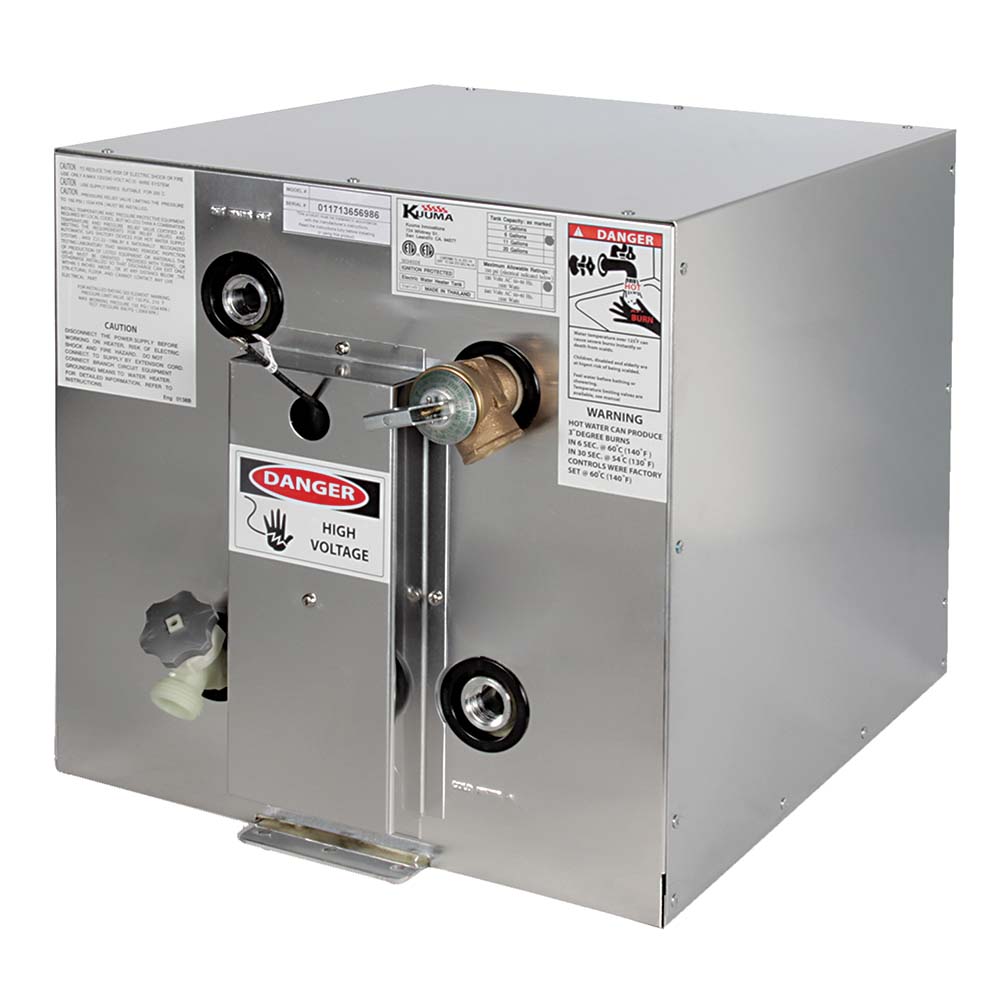 Kuuma Products Kuuma 6 Gallon Water Heater - 120V Rear Heat Exchange Front Back Mount Marine Plumbing & Ventilation