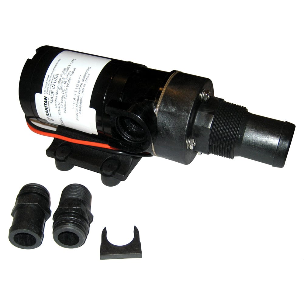 Raritan Raritan Macerator Pump - 12v w/Barb Adapter Marine Plumbing & Ventilation