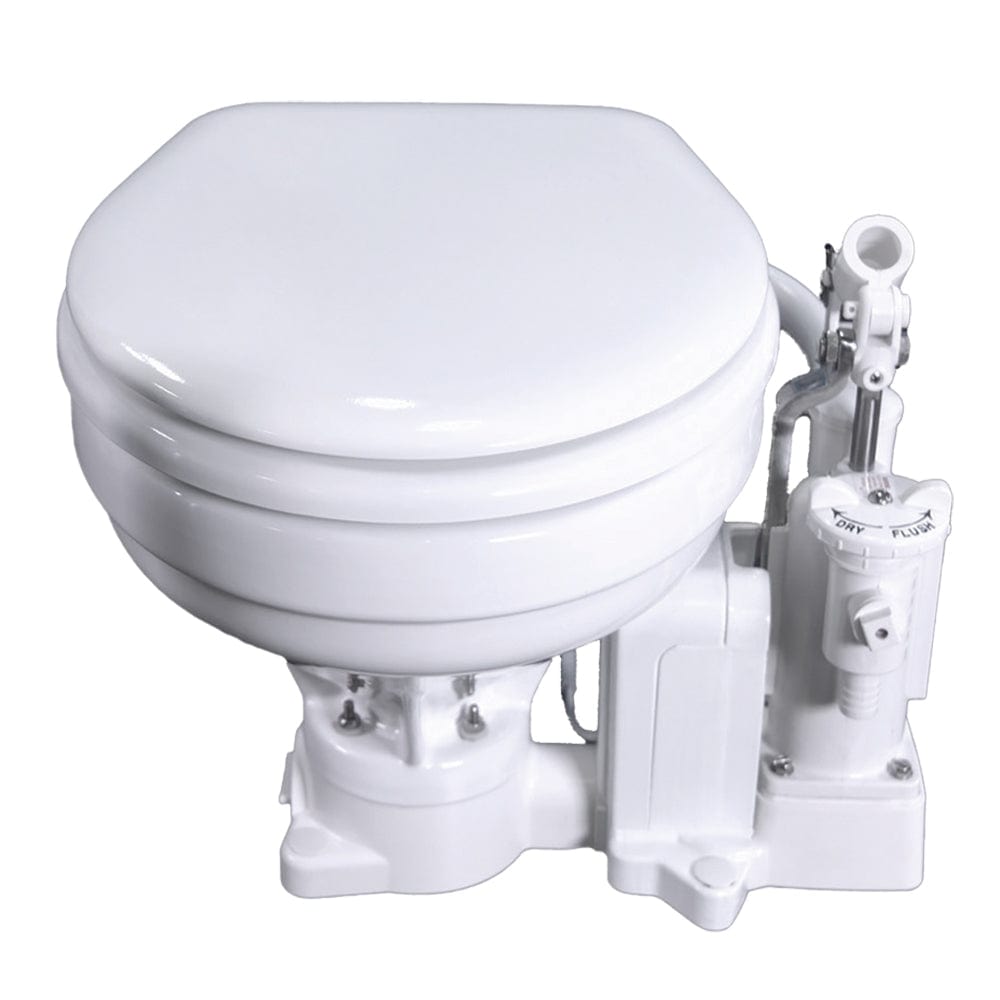 Raritan Raritan PH PowerFlush Electric/Manual Toilet - Household Size - 12v - White Marine Plumbing & Ventilation