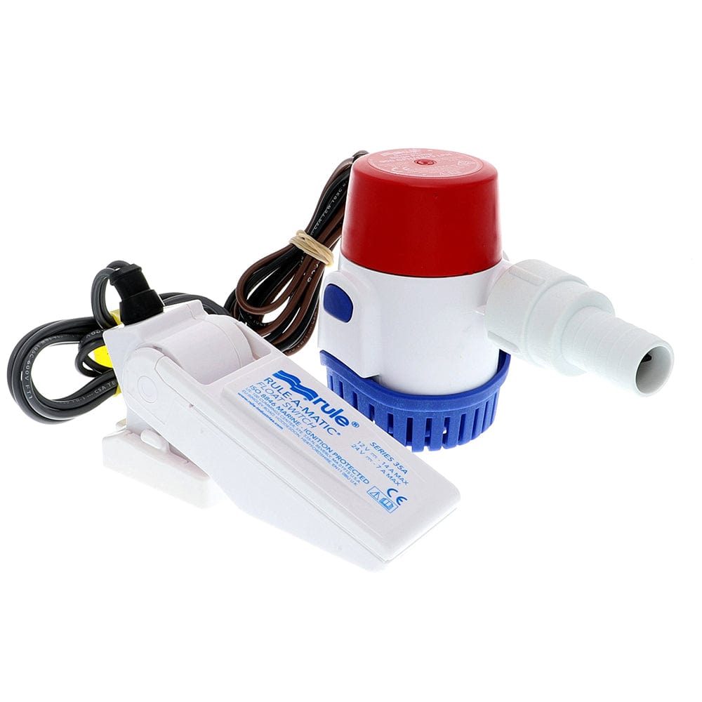 Rule Rule 500 GPH Standard Bilge Pump Kit w/Float Switch - 12V Marine Plumbing & Ventilation