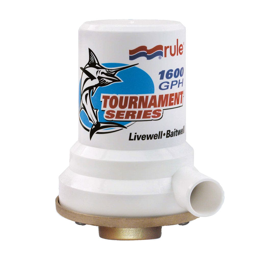 Rule Rule Tournament Series Bronze Base 1600 GPH Livewell Pump Marine Plumbing & Ventilation