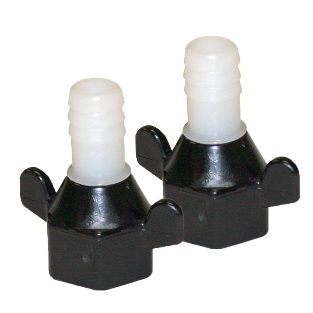 Shurflo by Pentair Shurflo by Pentair 1/2" Barb x 1/2" NPT-F Hex/Wingnut Straight Fitting (Pair) Marine Plumbing & Ventilation