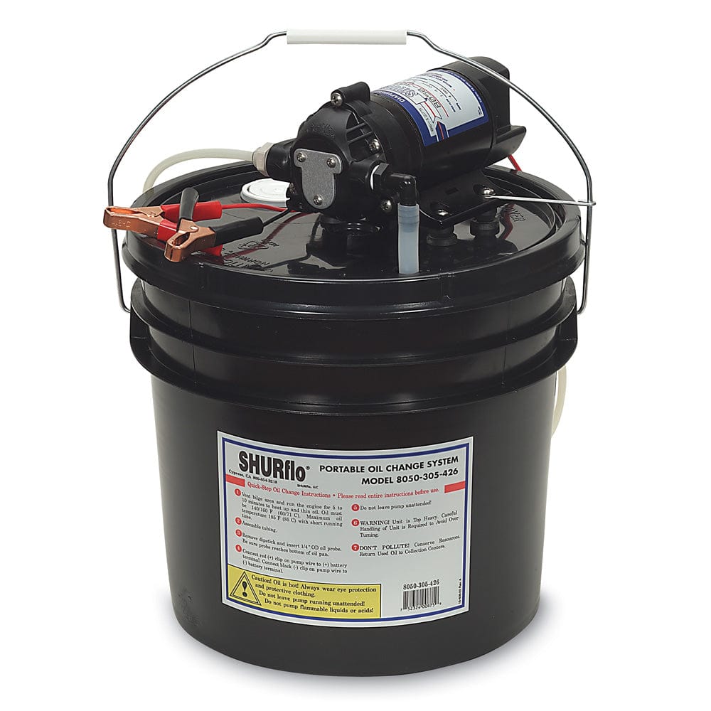 Shurflo by Pentair Shurflo by Pentair Oil Change Pump w/3.5 Gallon Bucket - 12 VDC, 1.5 GPM Marine Plumbing & Ventilation