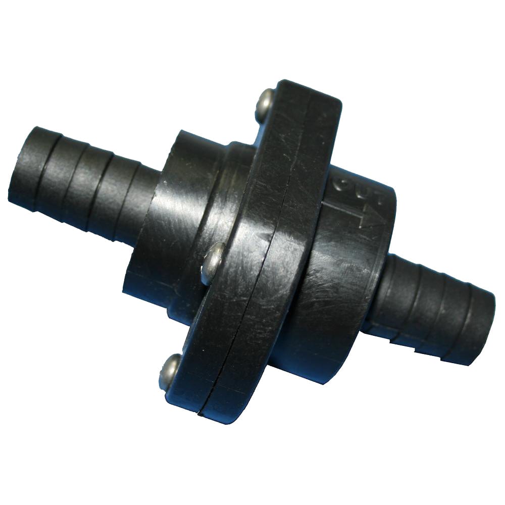 T-H Marine Supplies T-H Marine Double Barb Inline Scupper Check Valve - 3/4" - Black Marine Plumbing & Ventilation