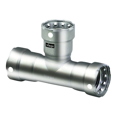 Viega Viega MegaPress 3/4" Stainless Steel 304 Tee - Triple Press Connection - Smart Connect Technology Marine Plumbing & Ventilation