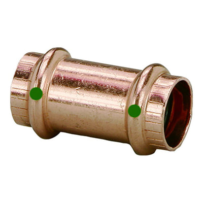 Viega Viega ProPress 1" Copper Coupling w/o Stop - Double Press Connection - Smart Connect Technology Marine Plumbing & Ventilation