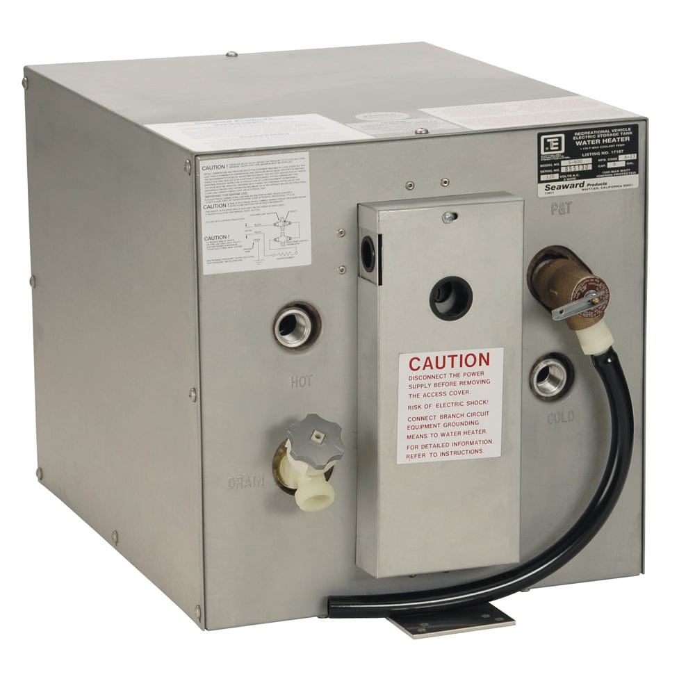 Whale Marine Whale Seaward 6 Gallon Hot Water Heater w/Rear Heat Exchanger - Galvanized Steel - 120V - 1500W Marine Plumbing & Ventilation