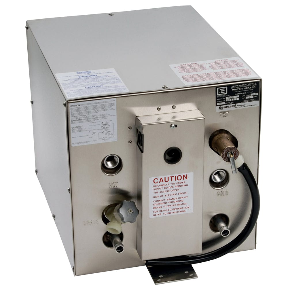 Whale Whale Seaward 6 Gallon Hot Water Heater w/Front Heat Exchanger - Stainless Steel - 120V - 1500W Marine Plumbing & Ventilation