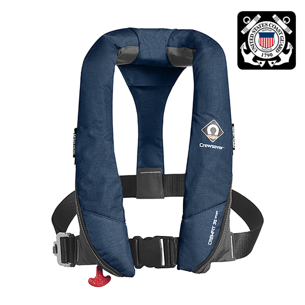 Crewsaver Crewsaver Crewfit 35 Sport USCG Automatic Life Jacket - Navy Blue Marine Safety