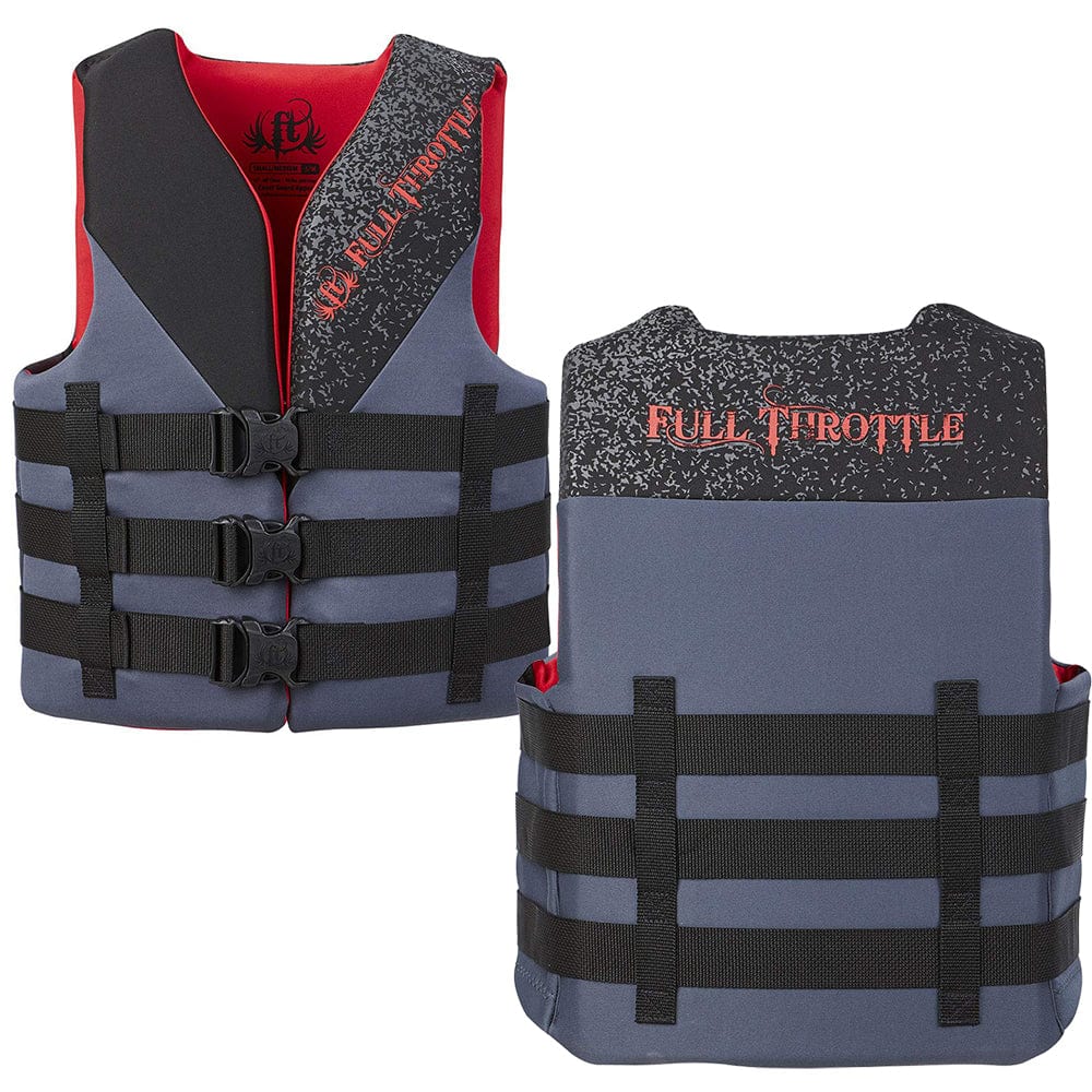 Full Throttle Full Throttle Adult Rapid Dry PFD - L/XL - Red/Black Marine Safety