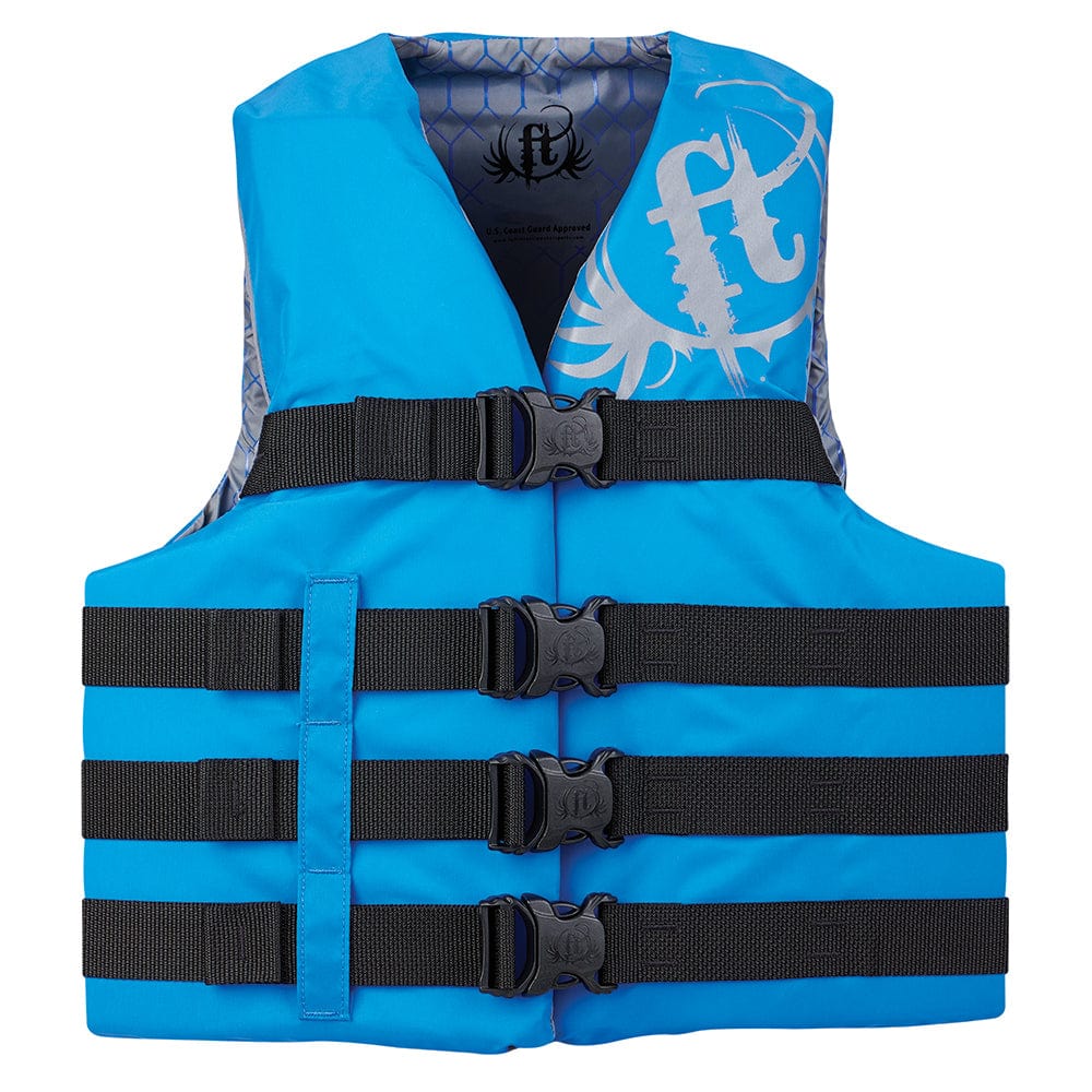 Full Throttle Full Throttle Teen Nylon Life Vest - 90lbs and Over - Blue Marine Safety