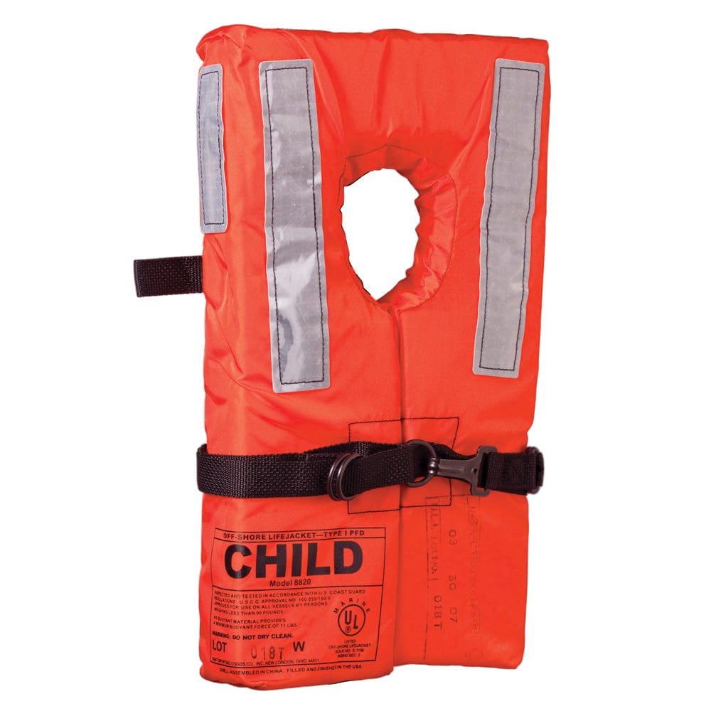 Kent Sporting Goods Kent Type 1 Collar Style Life Jacket - Child Marine Safety