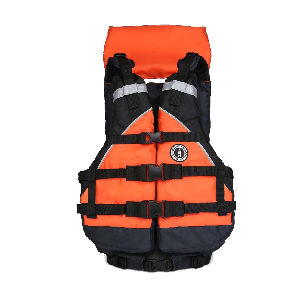 Mustang Mustang Explorer V Foam Vest - Orange/Black - Adult Universal Marine Safety