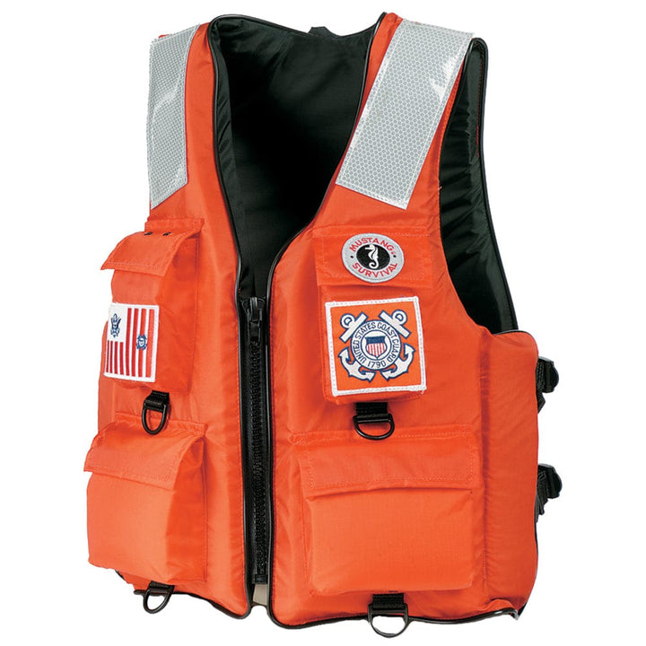 Mustang Survival Mustang 4-Pocket Flotation Vest - Orange - Small Marine Safety