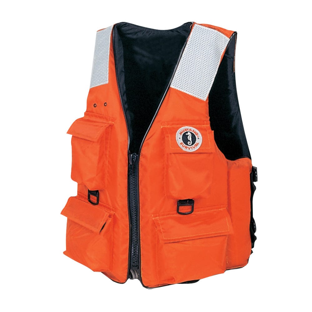 Mustang Survival Mustang 4-Pocket Flotation Vest - Orange - XL Marine Safety