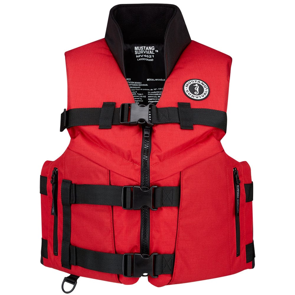 Mustang Survival Mustang ACCEL 100 Fishing Foam Vest - Red/Black - Large Marine Safety