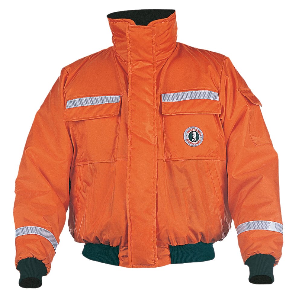 Mustang Survival Mustang Classic Flotation Bomber Jacket w/SOLAS Tape - Orange - XXL Marine Safety