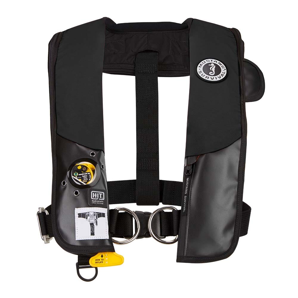 Mustang Survival Mustang HIT Hydrostatic Inflatable Automatic PFD w/Harness - Black Marine Safety