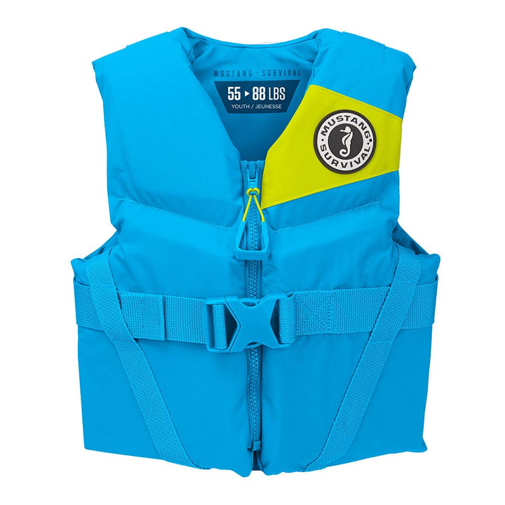 Mustang Survival Mustang Rev Youth Foam Vest - Azure Blue Marine Safety